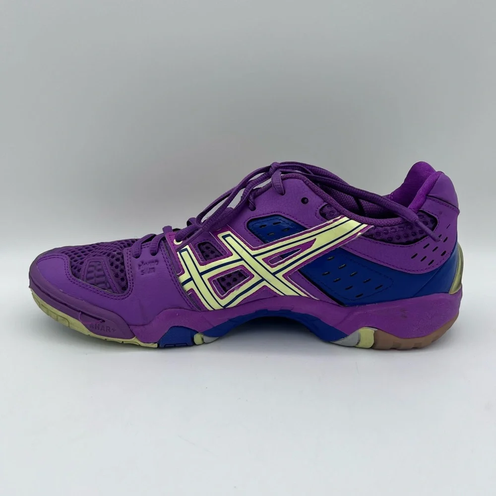 Asics Gel-Blast 5 Purple‎ Blue Lime Indoor Court Shoes E358Y Womens Sneakers